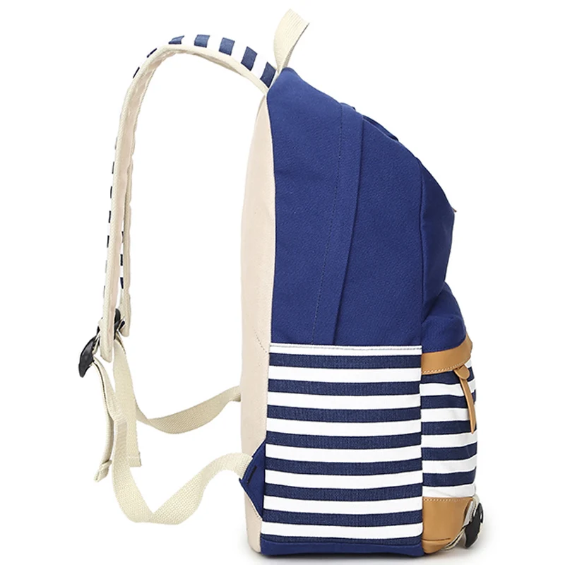 Школьные ранцы 2016 в стиле преппи женский рюкзак полоску из искусственной кожи с