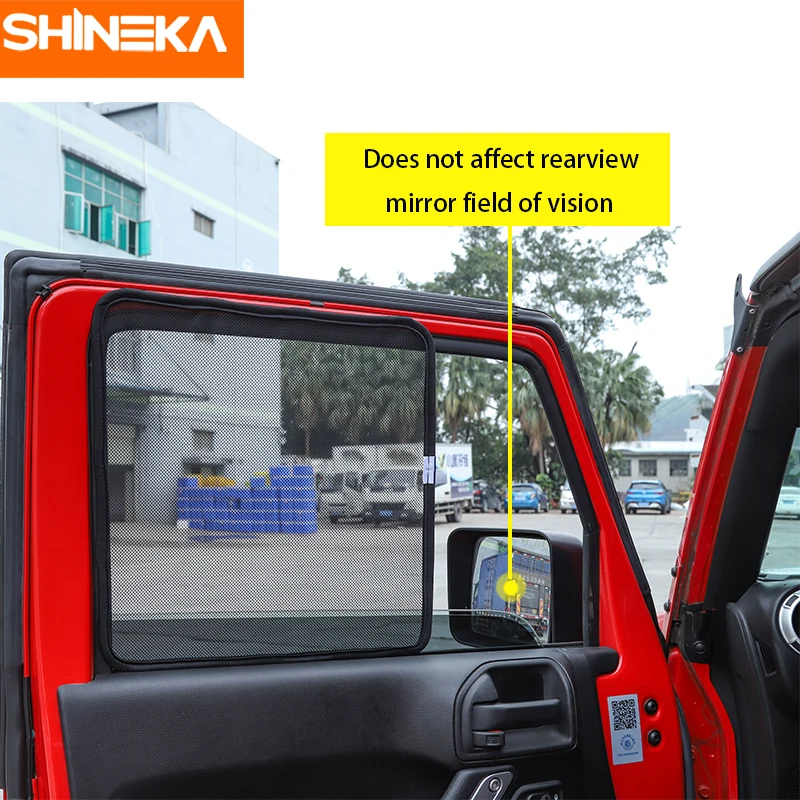 SHINEKA солнцезащитный козырек с боковым окном для Jeep wrangler 2007 2017 изоляционная сетка