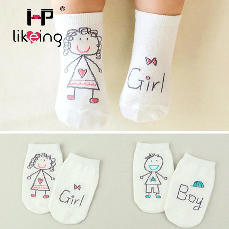 Lovely Cartoon Anti-slip Cotton Baby Socks Unisex Toddler Sock Floor meias para bebe Infant Boys Girls Cat Skid Resistance | Детская