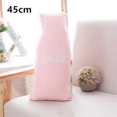 Pink Milk Bottle Детская плюшевая подушка, мультяшная подушка, детская спальная игрушка, Детская комфортная кукла, подушки в форме животного, украшение для дома - Цвет: Pink Milk Bottle