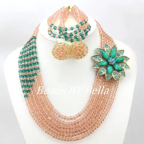 Очаровательные свадебные бусы набор свадебных украшений африканские ожерелье