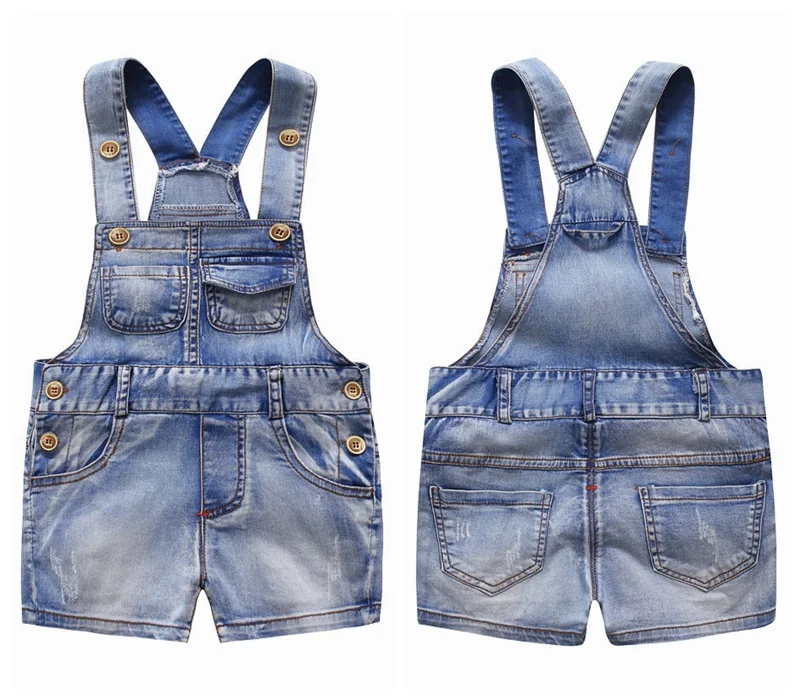 Thin cotton denim Chumhey/От 1 до 4 лет; короткие комбинезоны для малышей; летние тонкие джинсы для мальчиков и девочек; Детский комбинезон; Одежда для младенцев; одежда для малышей; детские шорты - Цвет: Thin cotton denim