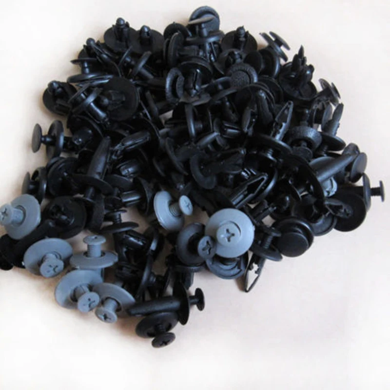 

100pcs Car Clips Retainer Car Fender Plastic Fastener Push Clip Sale Part