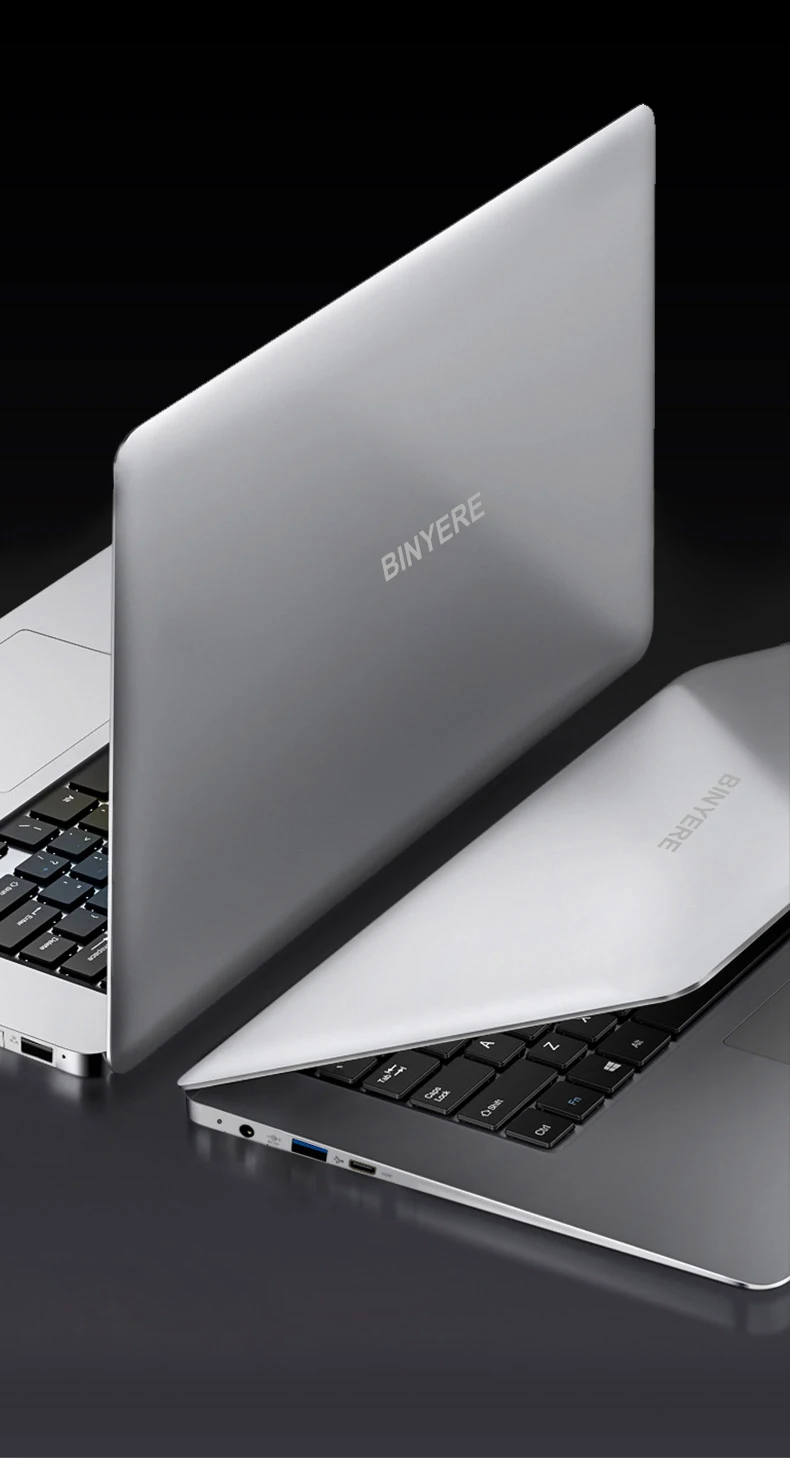 BINYEAE ноутбуки 15,6 дюймов 8 ГБ ОЗУ DDR4 256 ГБ SSD rom intel J3455 четырехъядерный ноутбук компьютер с FHD экраном игровой ультрабук