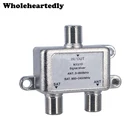 Сплиттер 2 в 1, 10 шт.лот, двусторонний диплексер, спутник спутникового сигнала, Sat, коаксиальный, комбайнер, разветвитель, переключатель