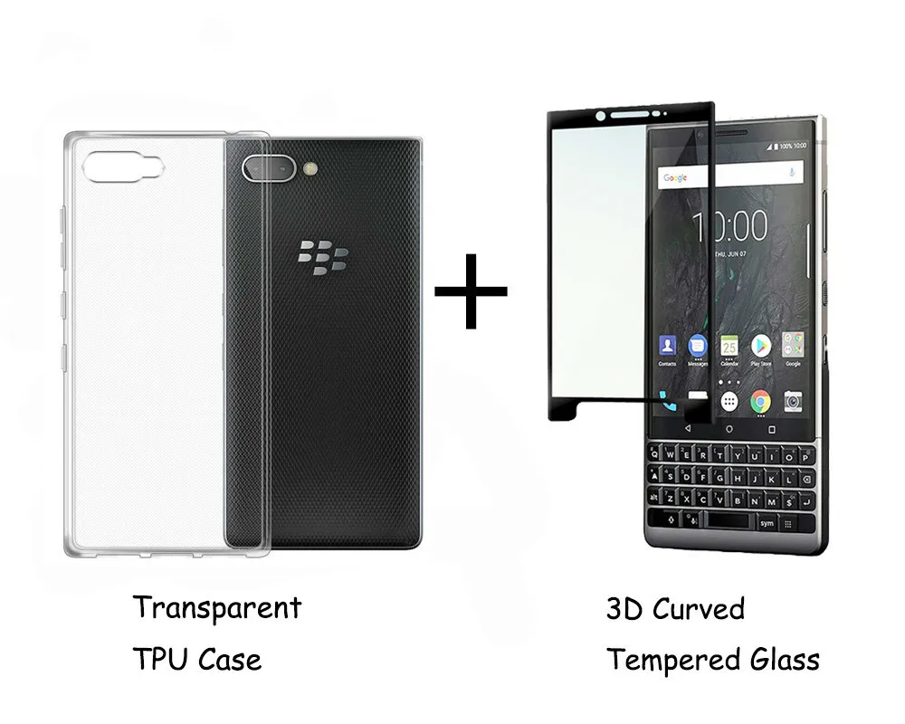 Закаленное стекло для Blackberry KEY2 Le KEYTWO защитное покрытие с полным покрытием 0 3 мм 2.5D