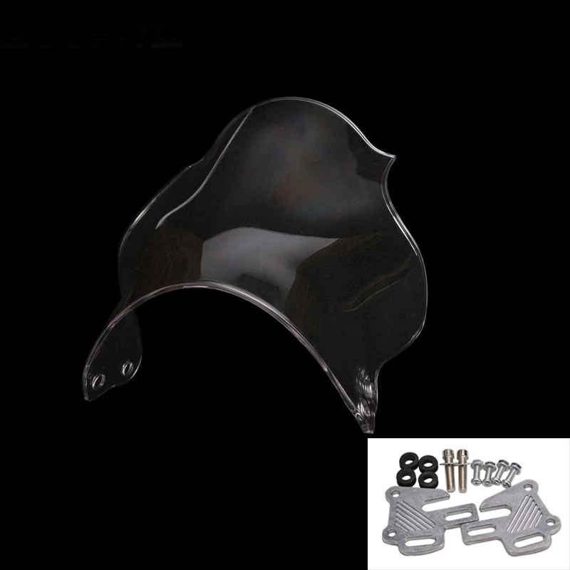 Motorcycle Windshield/Windscreen Screws Motocicleta Wind Deflector Bike For Honda CB400 Super Four CB400SF transparent/Black | Автомобили