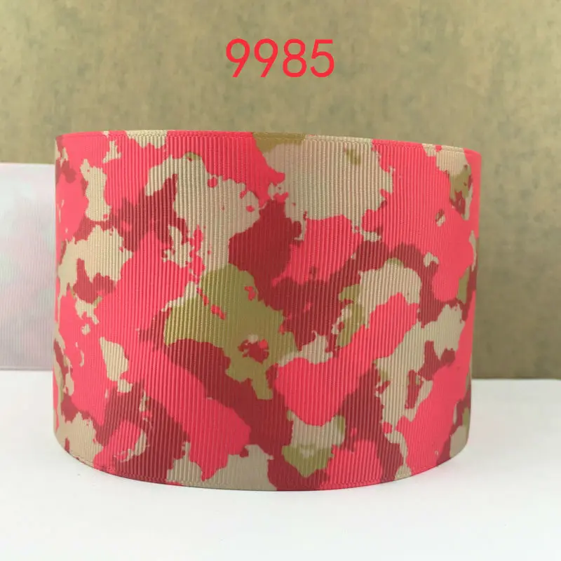 Бесплатная доставка 50 ярдов Мультяшные градиентные цветные печатные корсажные