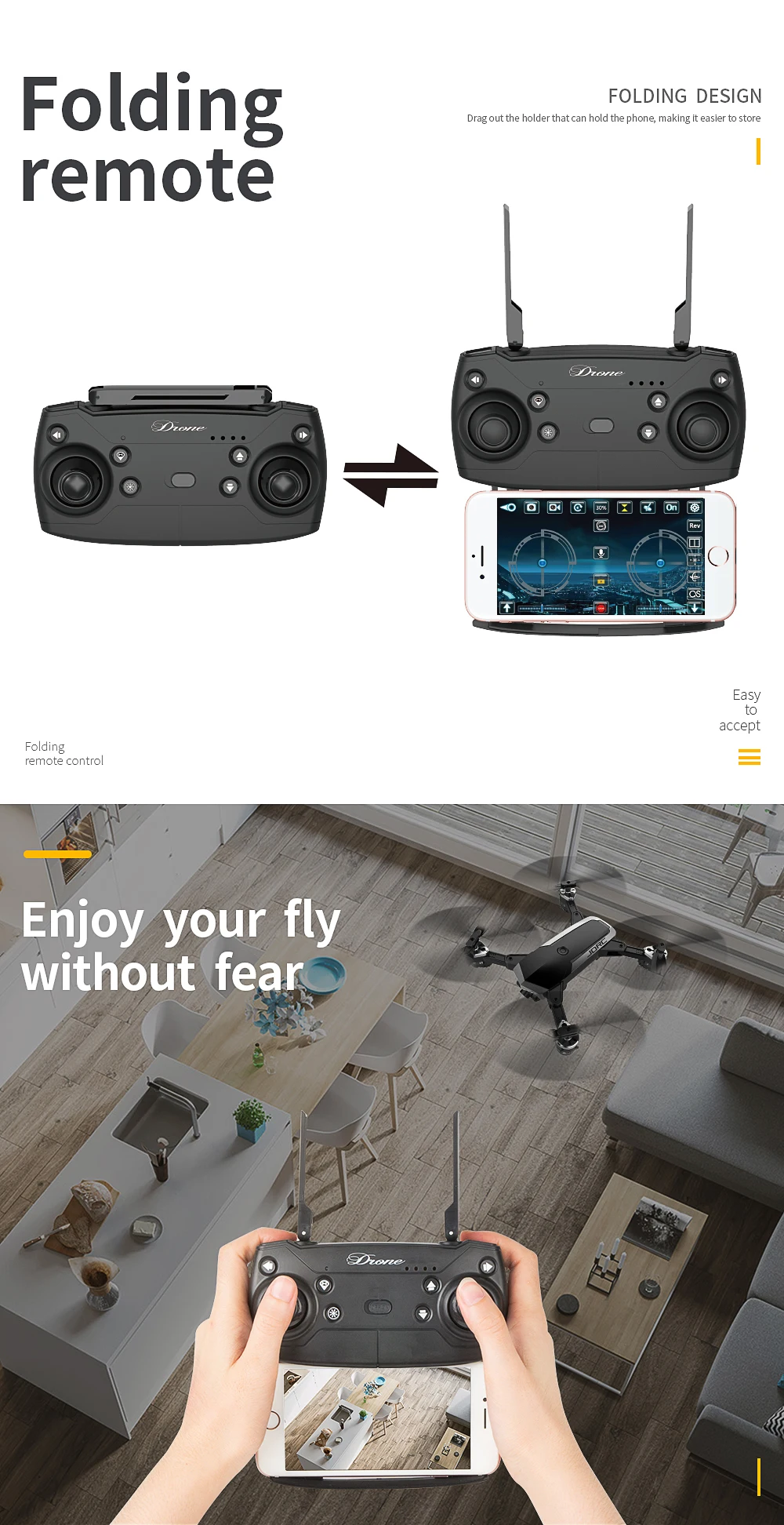 Otpro yh-19 rc дроны Wi-Fi FPV складной Дрон 2MP 5mp 1080p HD Камера с 18 мин Время полета RC Quadcopter RTF р/у JD-20S JD20S