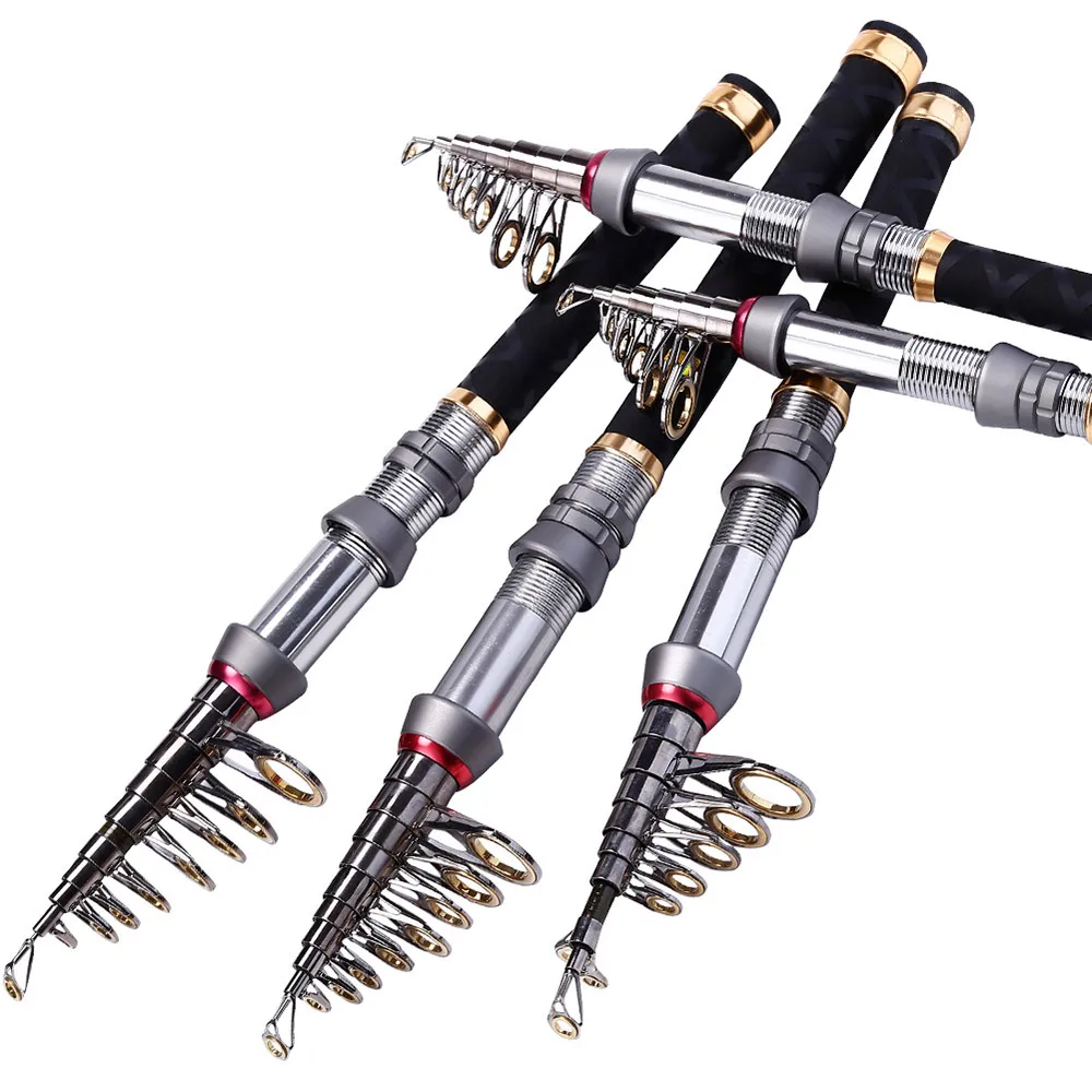 Удочка для рыбалки удочка телескопическая приманки кольцо из нержавеющей стали