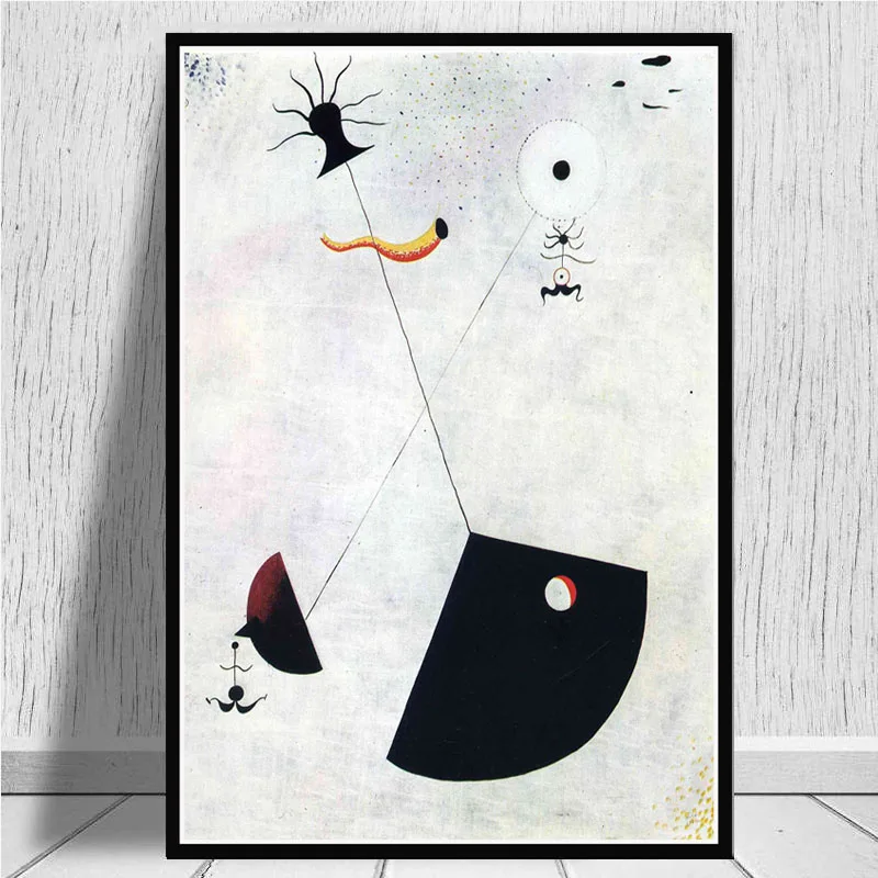 Современные художественные картины Joan Miro абстрактные ретро постер и принты
