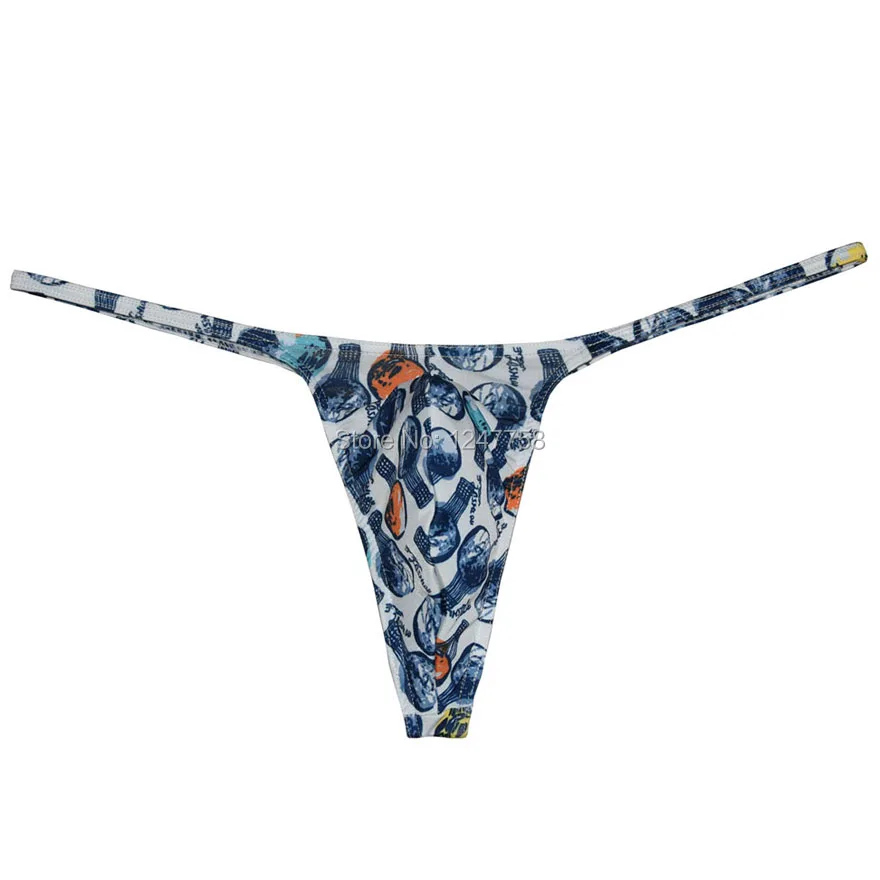 

Men's Print Underwear Tangas Spotrs Micro Thong Mini Bikini G-string