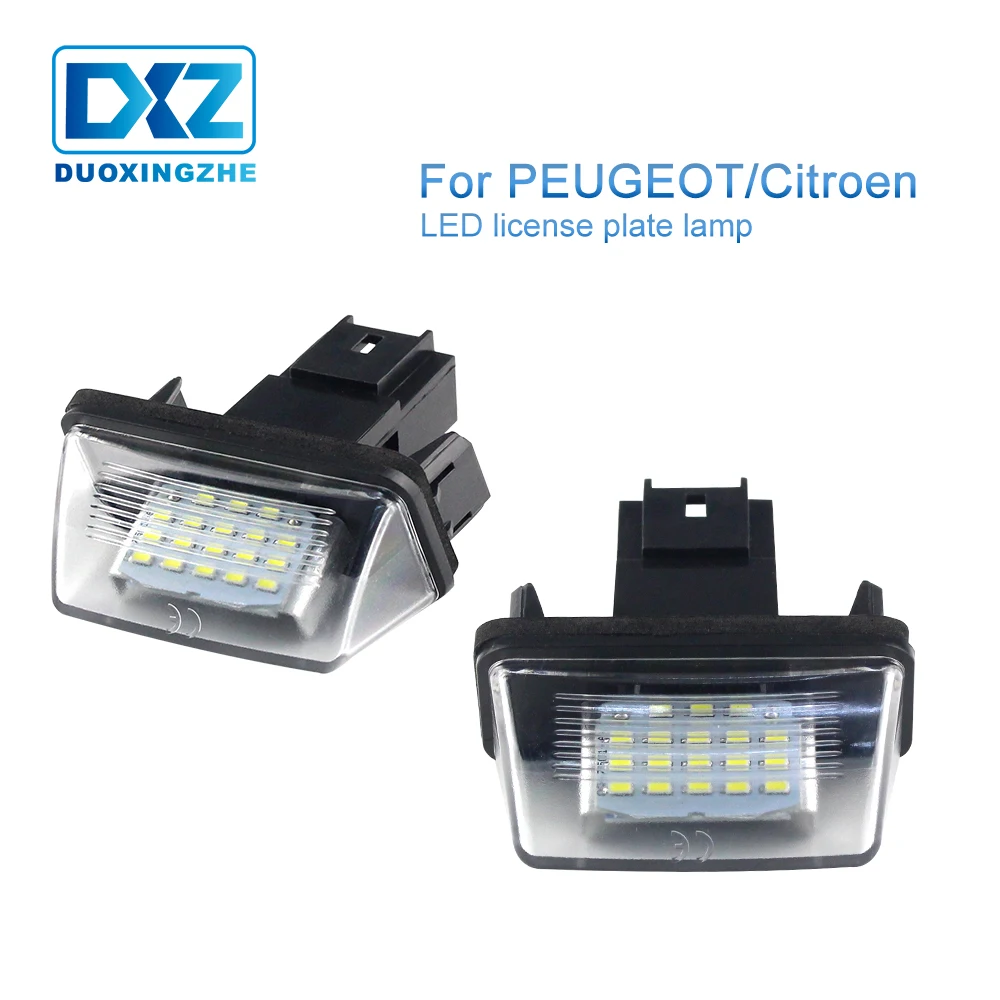 Светодиодная лампочка для номерного знака Canbus Error Citroen berlingo c5 c3 peugeot 206 407 307 partner 5008