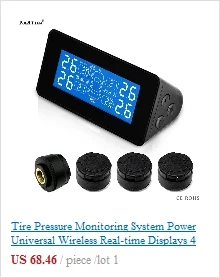 T680-WI Солнечный TPMS автомобильных шин Давление сигнализации Монитор Системы Дисплей 4 внешних Сенсор Температура Предупреждение
