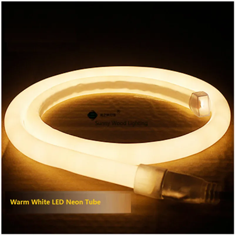 

5-15m DHL 16mm standard diameter round Neon flex,120pcs 2835/m 360 degree lighting led neon tube ,220-240V led sign board tube