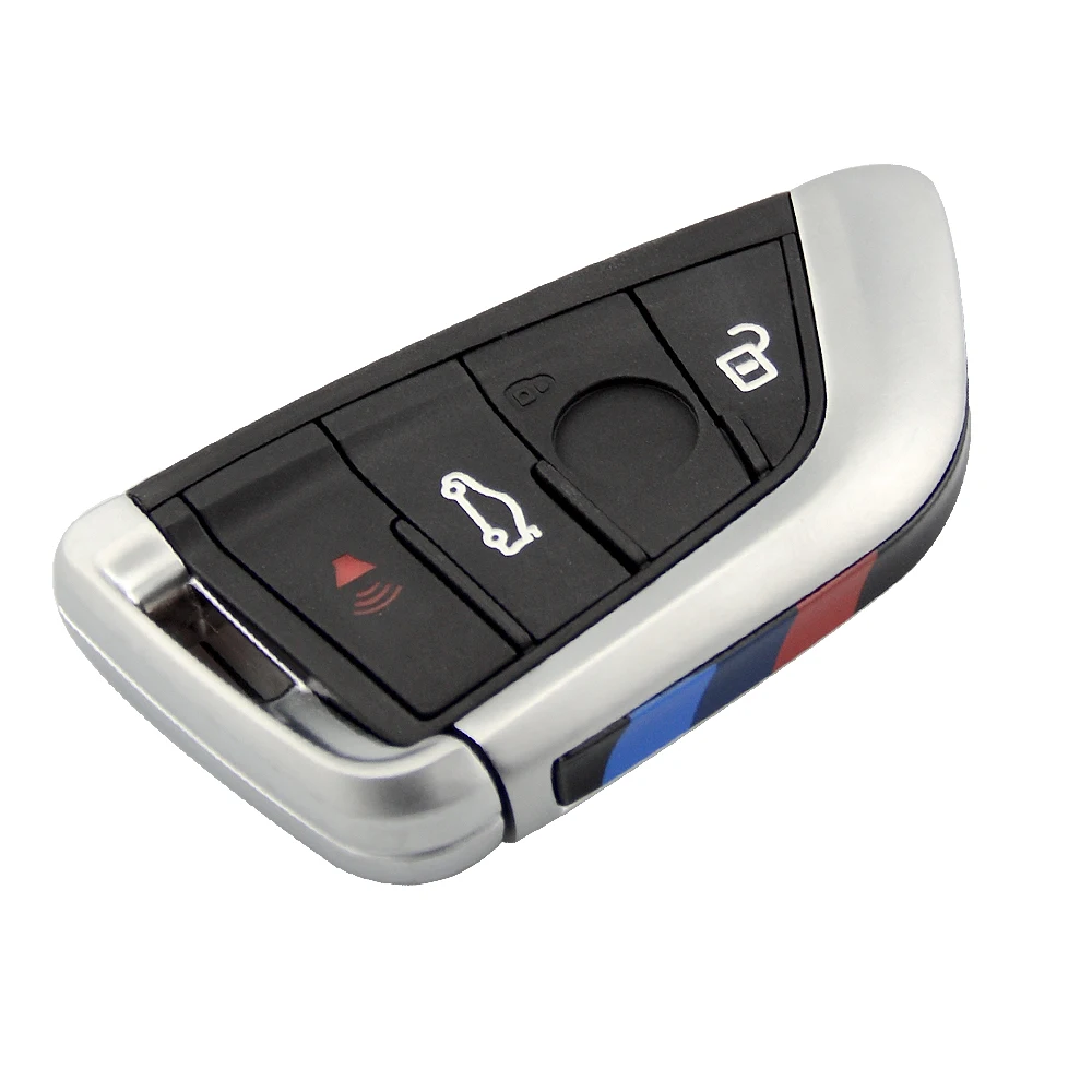 OkeyTech 4 пуговицы автомобиль смарт-ключ-карта 315/433/868 МГц PCF7953P чип с вставить лезвие