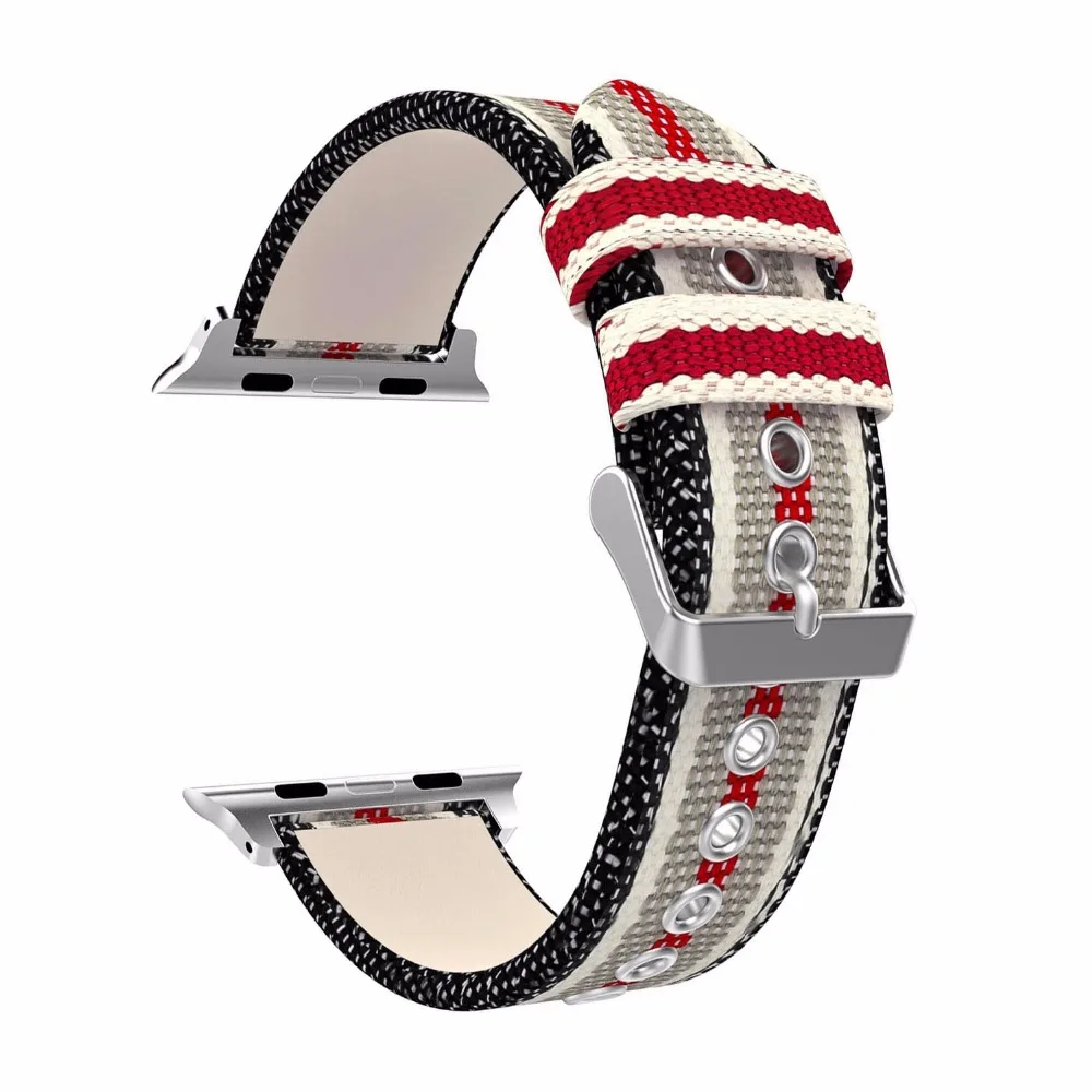 Нейлоновый штырь на замену пряжки для apple watch series 5 4 3 2 1 тканый ремешок для iWatch 42 мм 44 мм 40 мм 38 мм