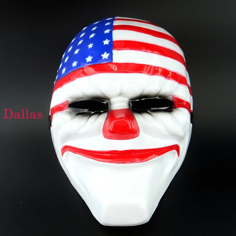 Маска Payday The Heist Dallas/Hoxton/Wolf/Chains косплей маска клоуна на Хэллоуин|mask animal|halloween zombie