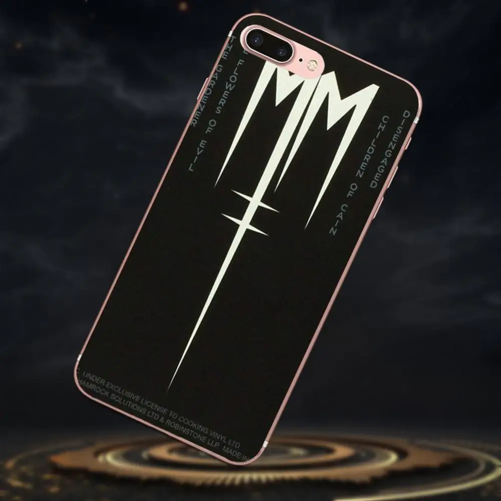 Marilyn Manson Logo For Huawei P7 Honor 4C 5A 5C 5X 6 6C 6A 6X 7 7X 8 9 V8 V10 Y3II Y5II Y6II G8 Play Lite Cover | Мобильные