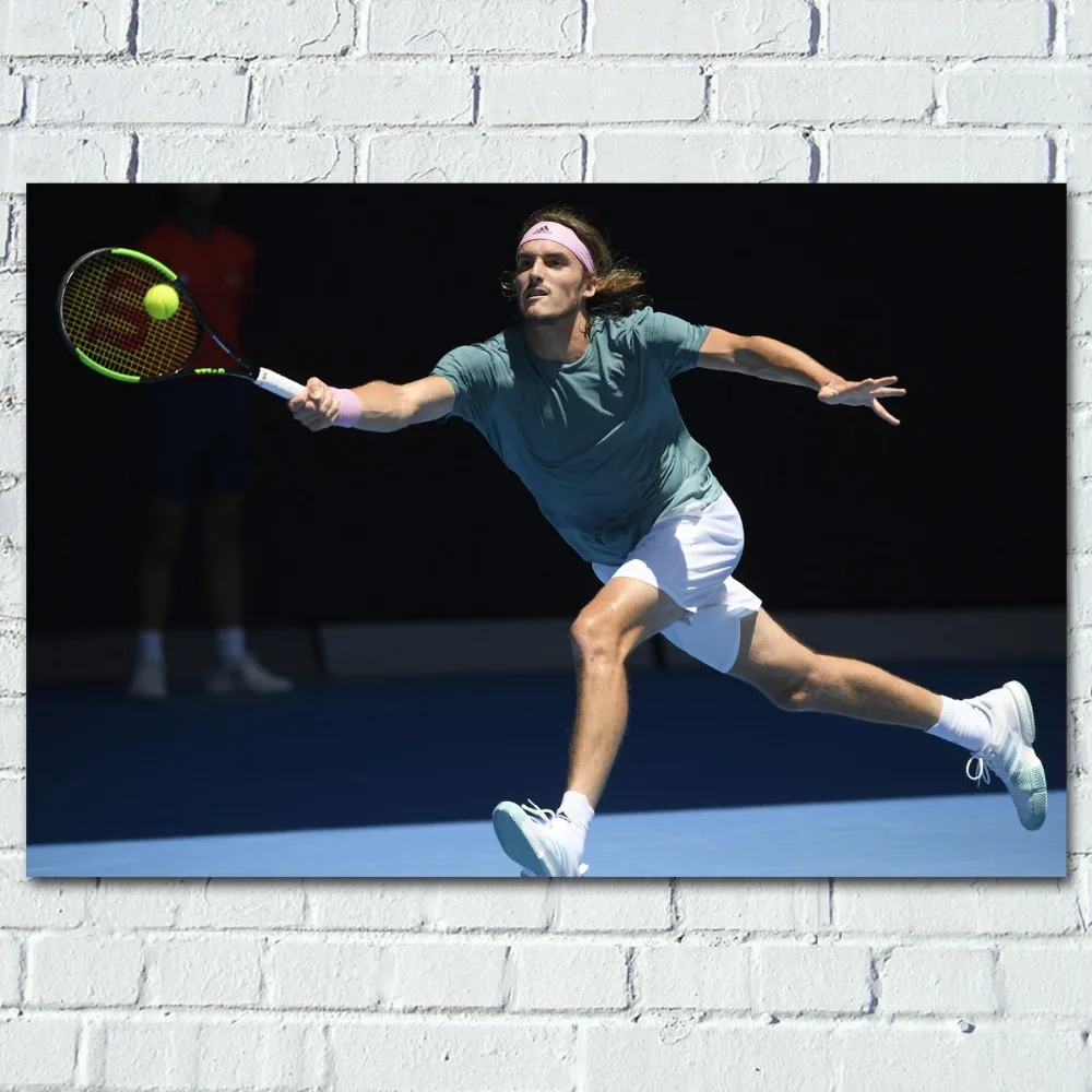 Постеры и принты греческие стифаносы Tsitsipas теннис спорт настенное Искусство