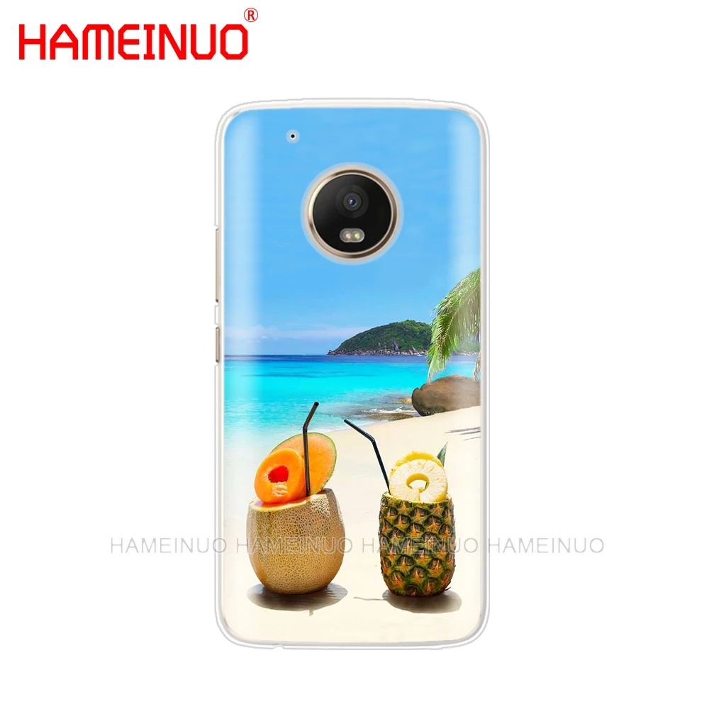 HAMEINUO кокосовый пляжный фруктовый сок Летний чехол для телефона Motorola Moto X4 C G6 G5 G5S G4
