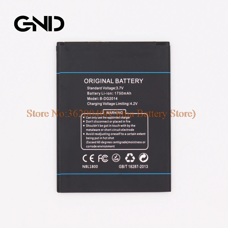 GND 3 7 V 1750 мА/ч B DG2014 Замена Батарея Для DOOGEE TUREBO смартфон литий ионный аккумулятор