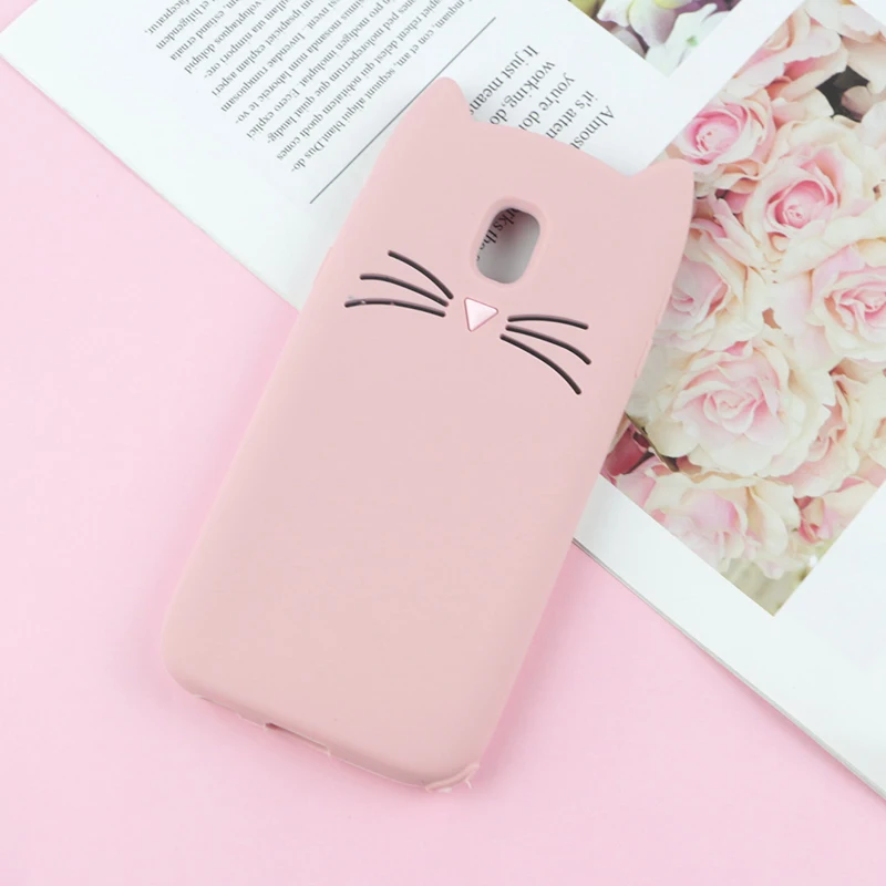 3D милые Животные стежка силиконовый чехол для samsung Galaxy J1 J2 Pro J3 J4 Plus J5 J6 Prime J7 J8 лошадь Cat Чехол - Цвет: HuXu Pink