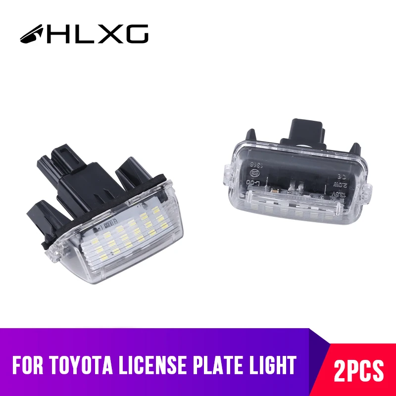 Автомобильные номерные знаки для Toyota Corolla Camry Yaris Prius Vitz Avensis Number Lamps светодиодный