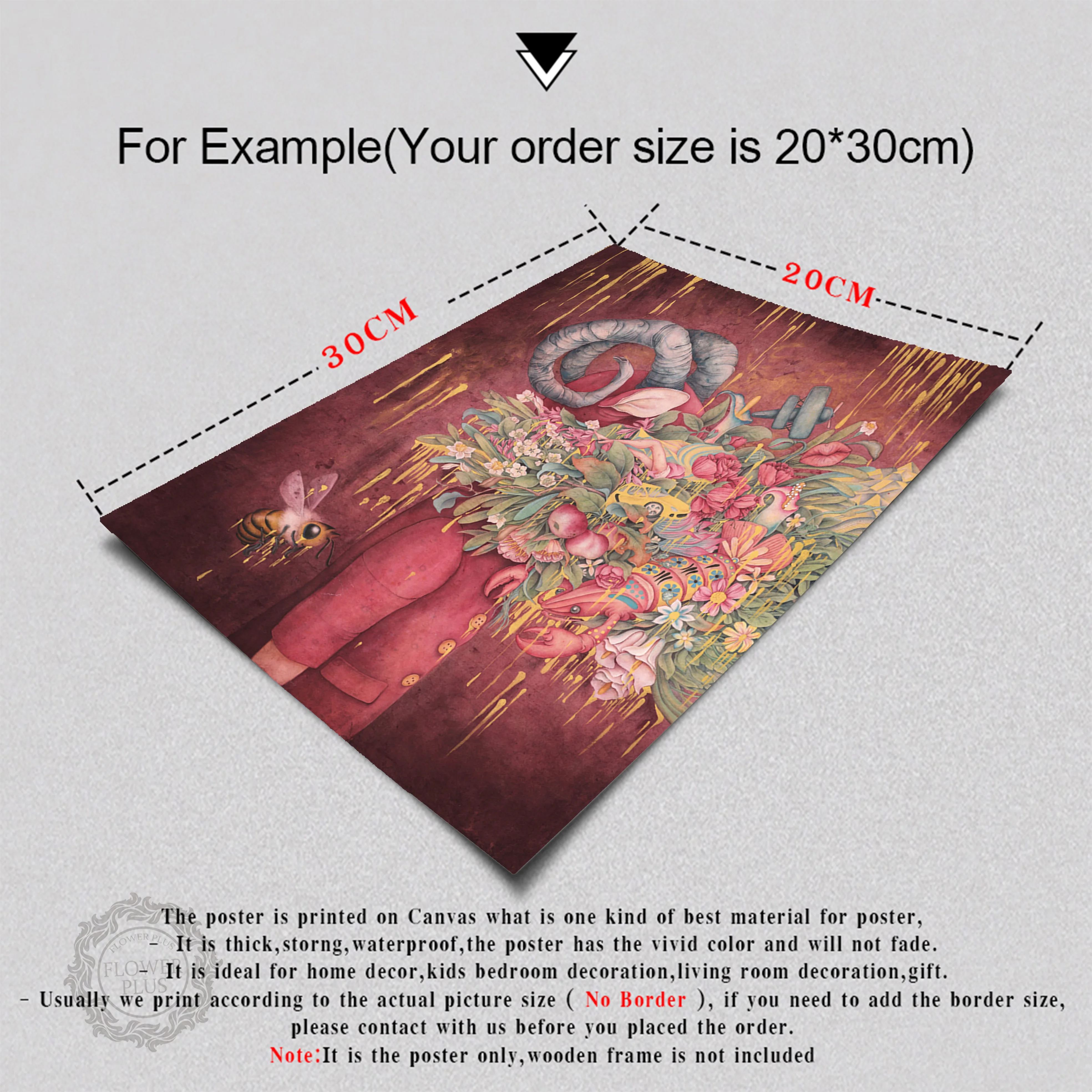 

Nordic Abstract Wall Art Flower Animal Canvas Decorative Painting Poster Pictures Modern Living Room Dining Room No Framed