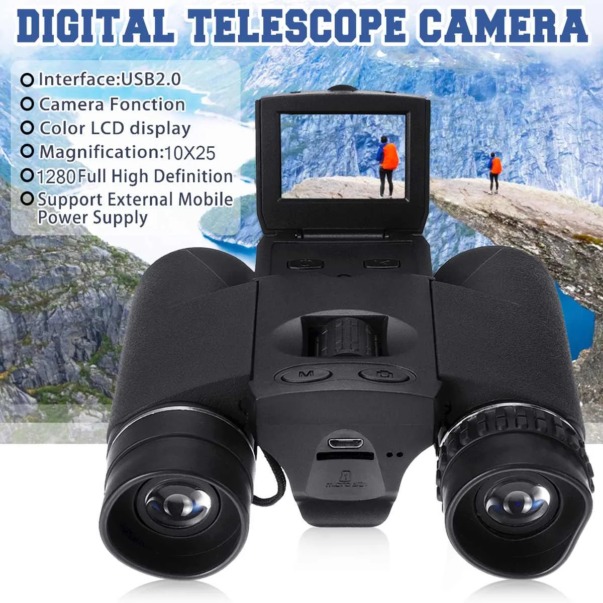Новый Full HD 2 &quotLCD BD318 Zoom цифровой бинокль видеокамера Открытый телескоп Охотничья