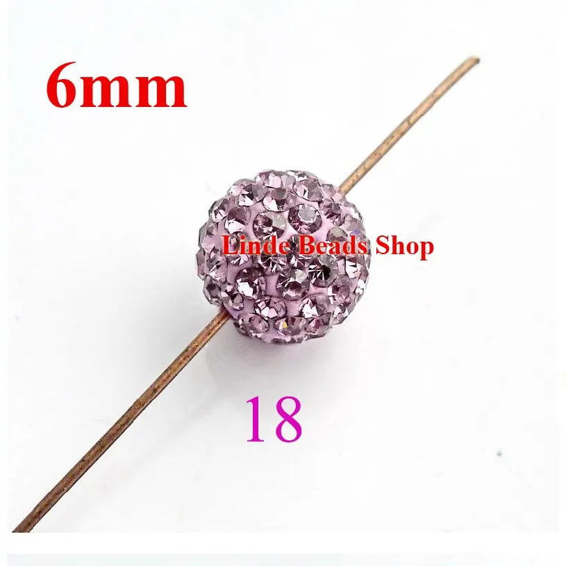 Бесплатная доставка! 6 мм Шамбалы Бусины рождественские украшения глина