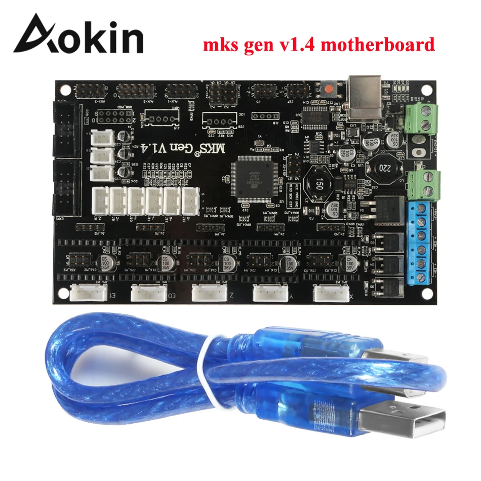 Материнская плата Aokin для 3D принтера MKS Gen V1.4 совместимая с Ramps1.4/Mega2560 R3 поддержка