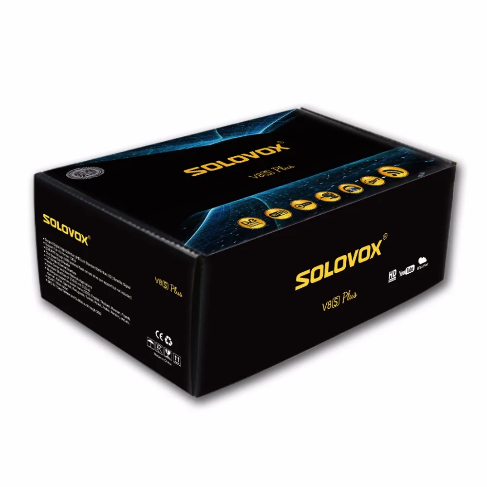 5 шт. оригинальный solovox V8S плюс цифровой спутниковый ресивер S V8 Поддержка webtv Biss