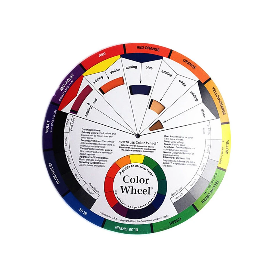 Color Wheel for Eyebrow Lip Microblading Pigment Ink Mixture Palette Maincure Colour Card Salon Tool | Красота и здоровье