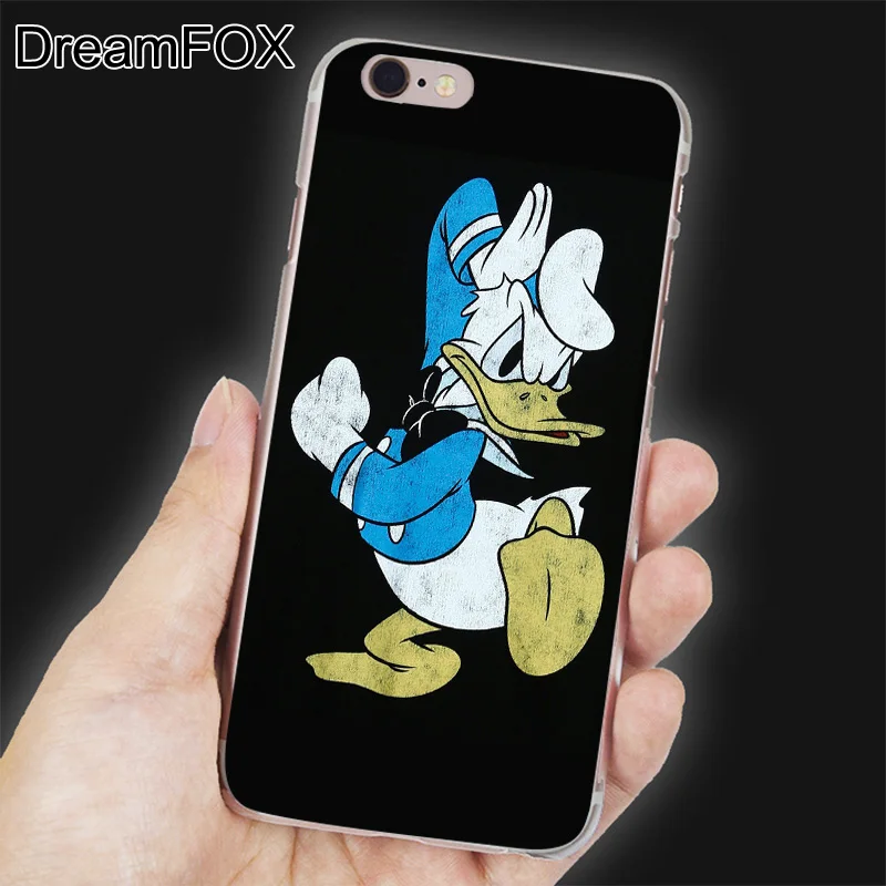 K065 Donald Duck Transparent Hard Thin Case Cover For Apple iPhone 11 Pro XR XS Max 8 X 7 6 6S Plus 5 5S SE 5C 4 4s |