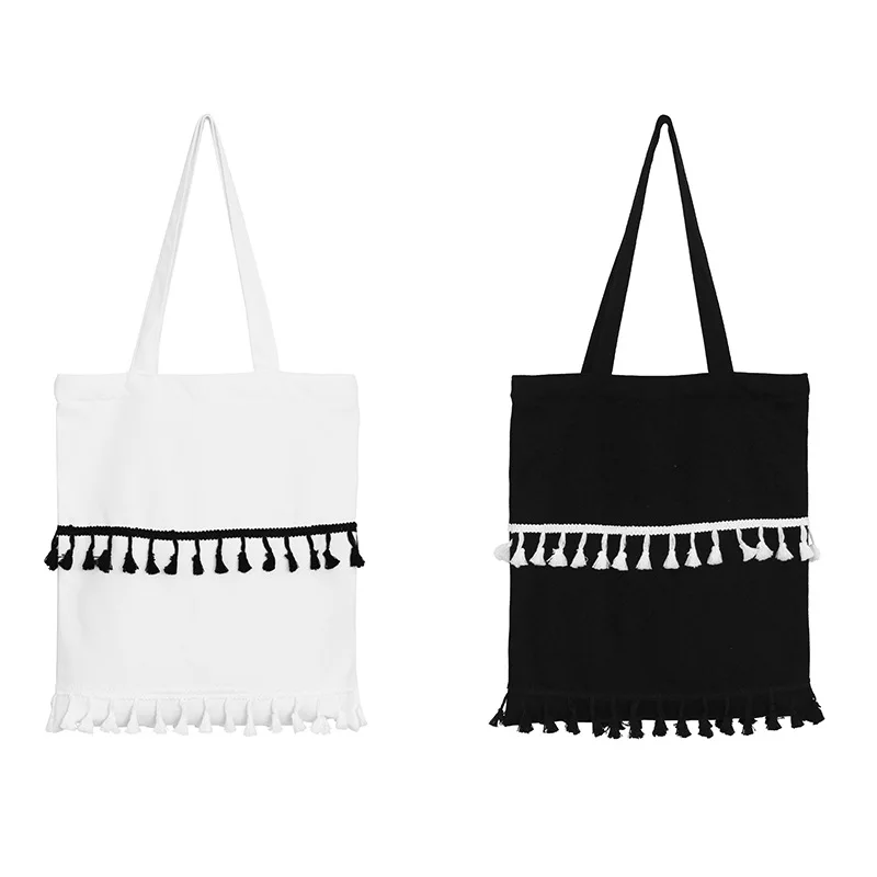 DICOOL Панелями Сумки Женщины Высокое Качество Кисточки Холст Студент Случайные