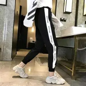 5 5XL модные штаны-шаровары в стиле хип-хоп, Модные свободные штаны длиной до щиколотки, уличная одежда, повседневные женские парные брюки Харадзюку для девушек - Цвет: 5