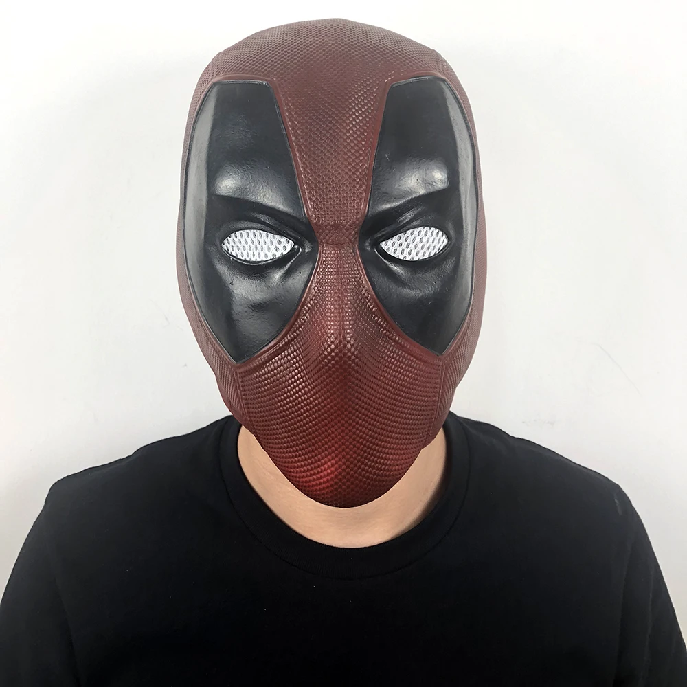 Дэдпул, косплей, маска для мужчин X-men, Уэйд Вилсон, маски супергероя, маски Дэдпул, для взрослых, латексный, полный шлем для лица, на Хэллоуин, вечерние, реквизиты, Прямая поставка