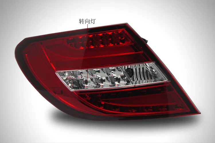Стайлинга автомобилей хвост лампа для W204 C180 C200 C260 светодиодный фонарь 07-10 новых Altis светодиодные задние фары светодиодный DRL+ тормоз+ Park+ стоп-сигнал Лам