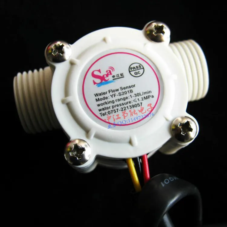 

Antirust Water Flow Meter Sensor Counter Indicator Flowmeter fuel pool float switch Hall for water heaters G1/2 1-30L/min