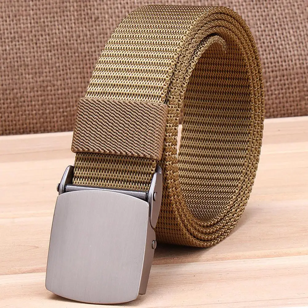 Ремень тканевый унисекс с автоматической застежкой шириной 38 мм|belt for men|fashion belts