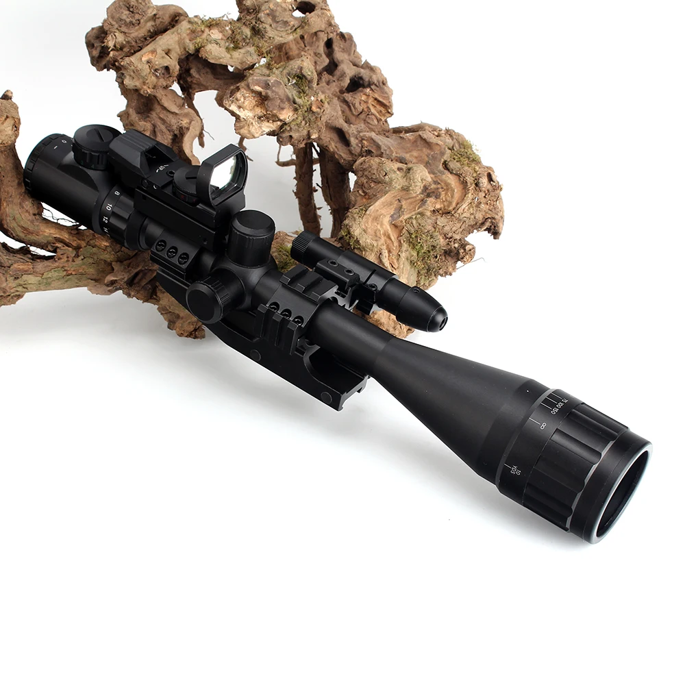 Ohhunt 6-24X50 AOEG Hunitng Combo Riflescope проволочная сетка с красными/зелеными лазерными