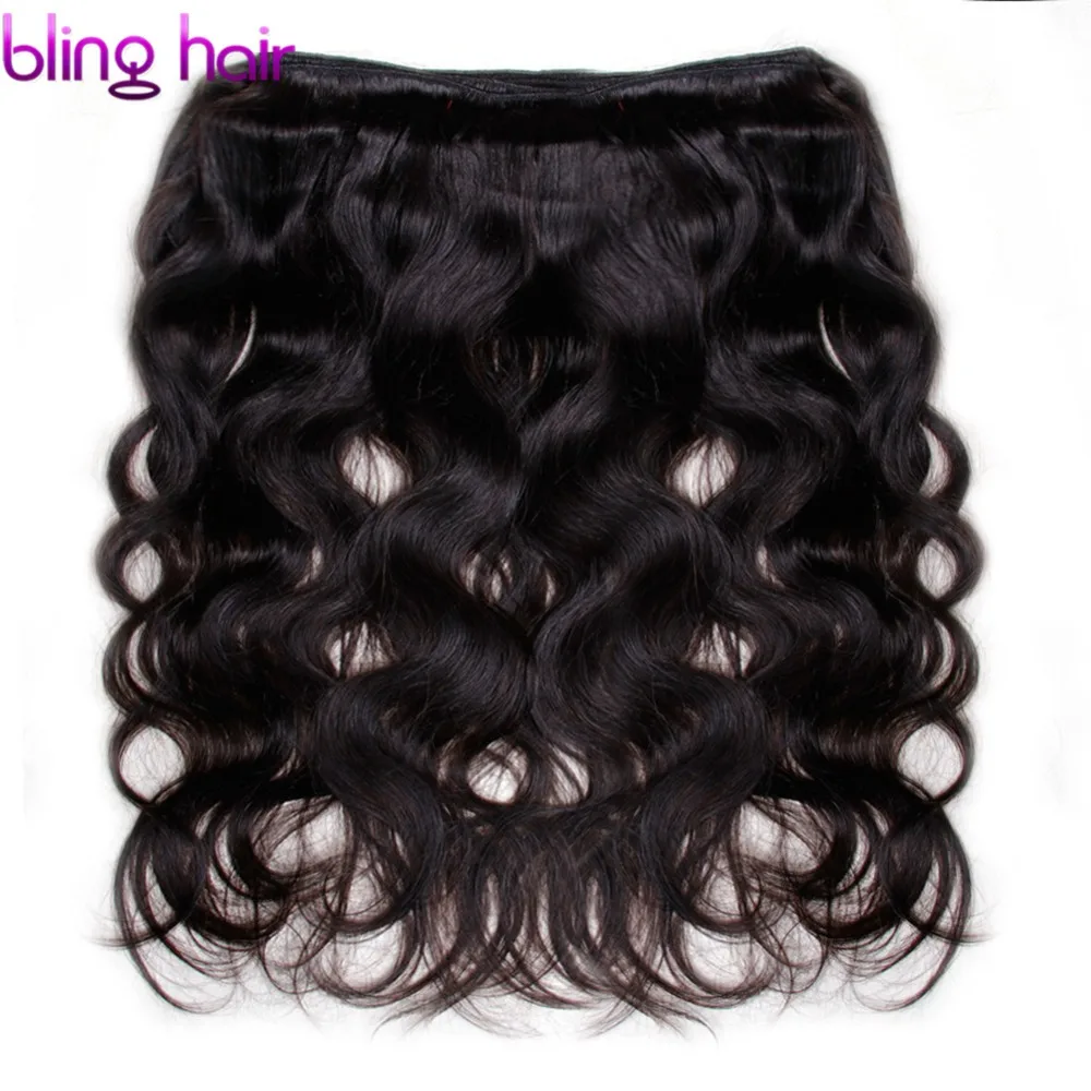 Bling Hair Remy Body Wave человеческие волосы пучки с бразильские волосы с закрытием переплетения пучки с 13*4 синтетический фронтальный натуральный цвет