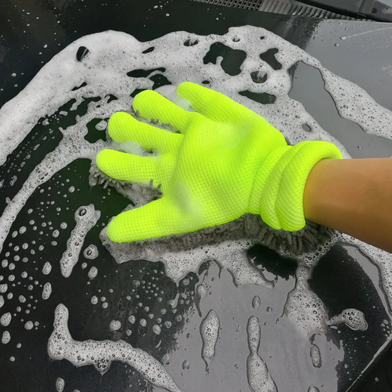 2019 1 шт. 5 пальцев Автомойка рукавицей очистка перчатки Wash щетка для ухода за