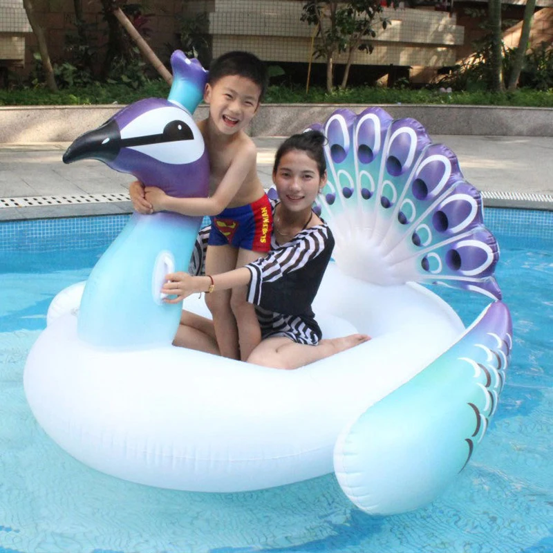

Гигантский надувной бассейн павлина 190*160*140 см, поплавок 2019, новые игрушки для воды Peahen для взрослых, доска для плавания с единорогом