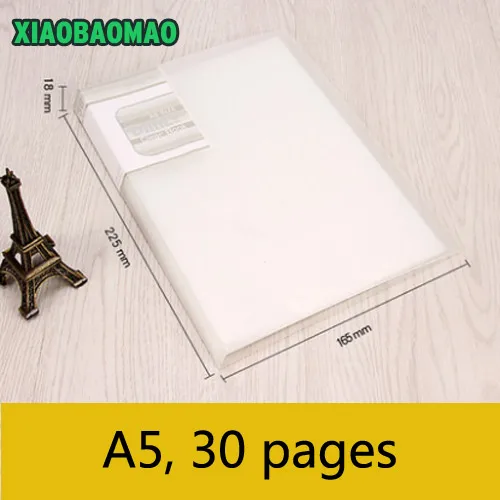 А5, 20 страниц/30 страниц/40 страниц/60 страниц, папка для документов, папка для сортировки файлов, практичные принадлежности для офиса и школы - Цвет: 30 Page
