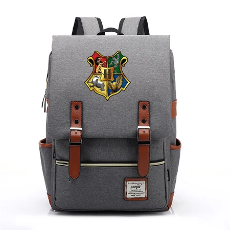 4 Магический Хогвартс Ravenclaw Слизерин Гриффиндор мальчик Девочка студенческая школьная сумка подростковые школьные сумки холщовый женский рюкзак мужской рюкзак - Цвет: 4