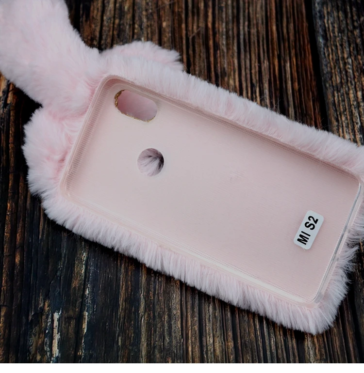 Милый теплый пушистый чехол с кроликом для Xiaomi Redmi S2, чехол с бриллиантами, плюшевый пушистый чехол на заднюю панель для Xiomi Xiaomi Redmi S2 S 2 RedmiS2, чехол