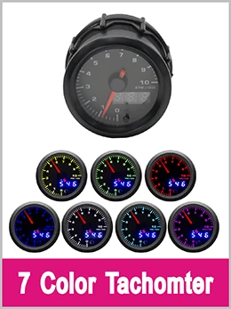 Dragon gauge " 52 мм 7 цветов подсветка светодиодный двойной дисплей гоночный автомобиль воздушный расход топлива Датчик узкополосный метр