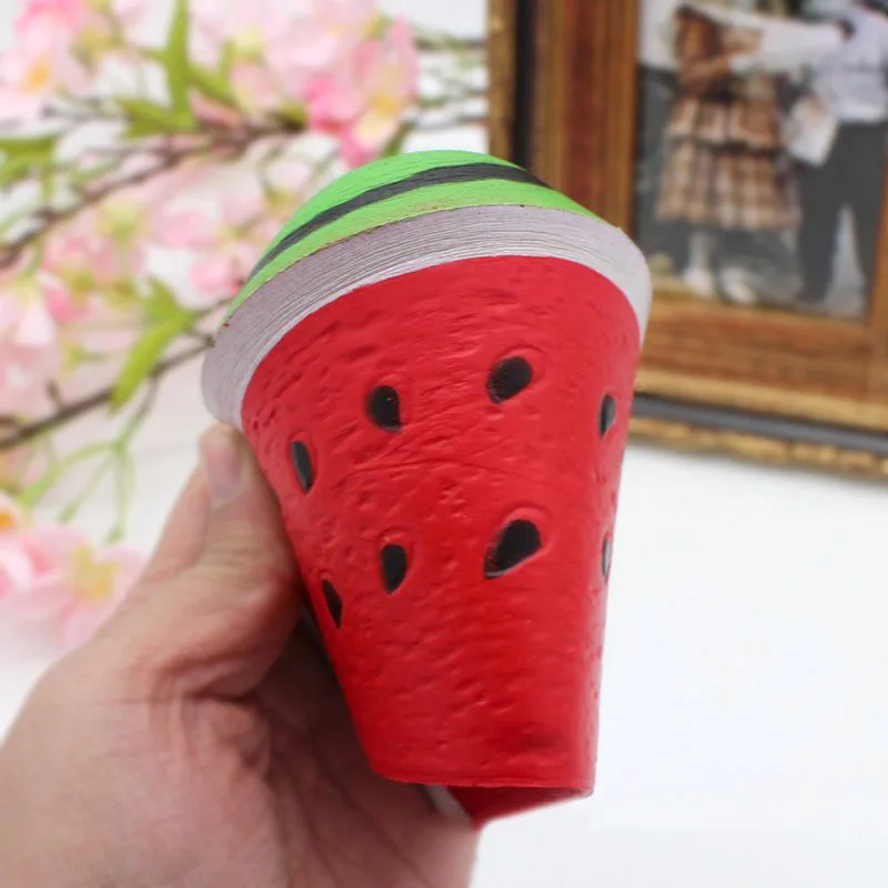 Имитация большого размера Сжимаемый арбуз медленно восстанавливающие форму